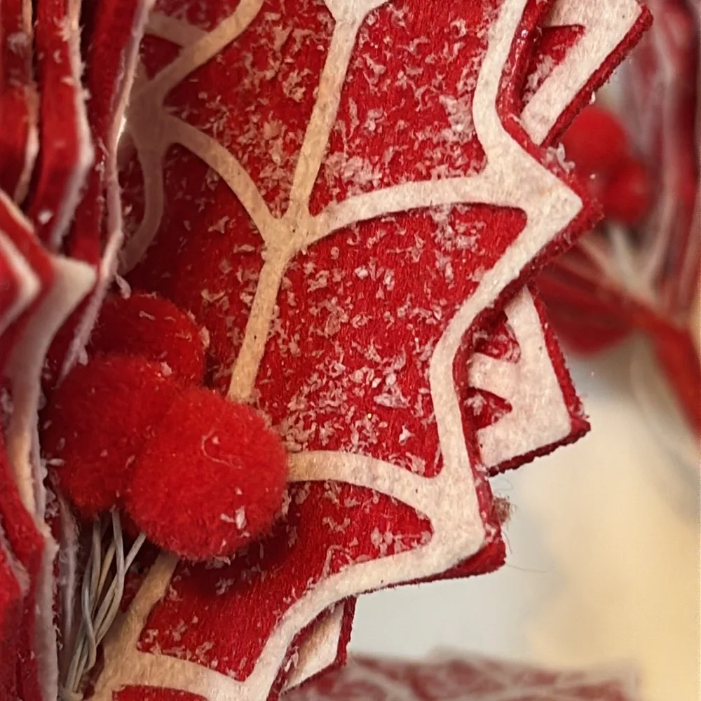 Red and White Christmas Tree Ornaments Candy Cane Sugar Christmas Theme NWOT